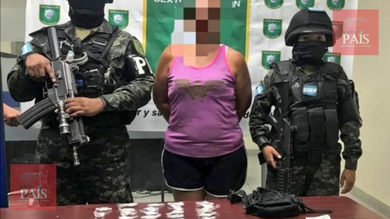 PMOP captura a mujer con supuesta cocaína en su poder