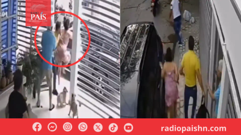 Video: Madre evita robo a su hijo de una patada voladora en Colombia