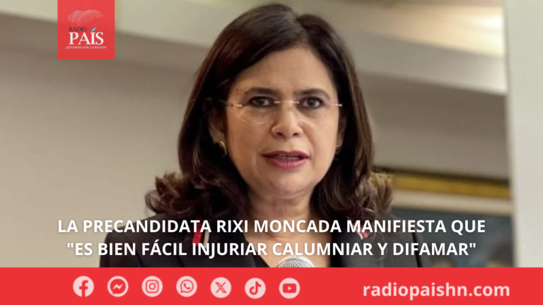 Video: La precandidata Rixi Moncada manifiesta que «es bien fácil injuriar calumniar y difamar»