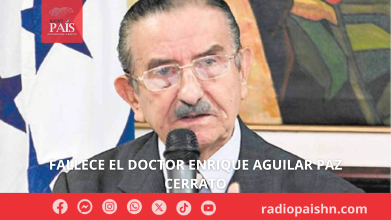 Fallece el doctor Enrique Aguilar paz Cerrato
