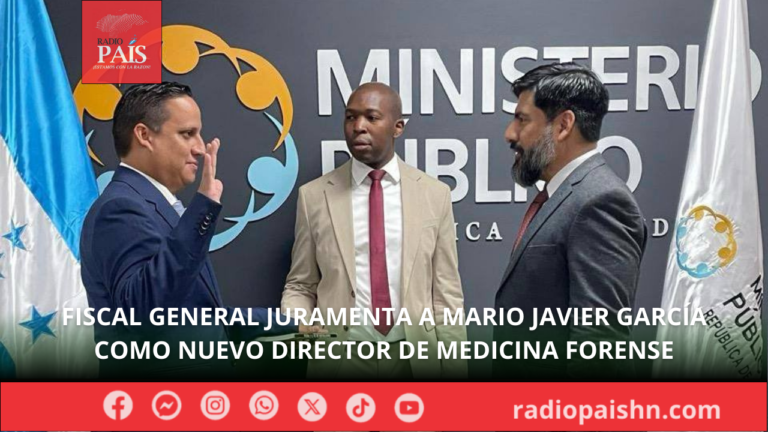 Fiscal General juramenta a Mario Javier García como nuevo director de Medicina Forense