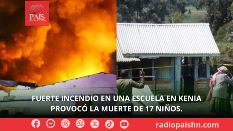 Fuerte incendio en una escuela en Kenia provocó la muerte de 17 niños.