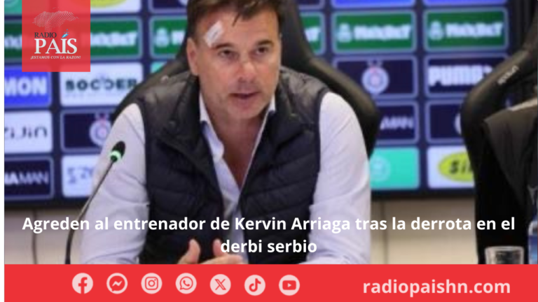 Agreden al entrenador de Kervin Arriaga tras la derrota en el derbi serbio