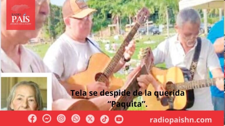 Tela se despide de la querida “Paquita”.