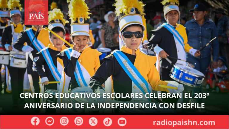 Centros educativos escolares celebran el 203º Aniversario de la Independencia con Desfile